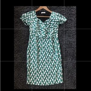 Prada green dress Sz 40, 6-8